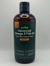 Wuffes Omega 3 Fish Oil for Dogs, 100 Pure Wild Alaskan Fish Oil 16oz Exp 09/26