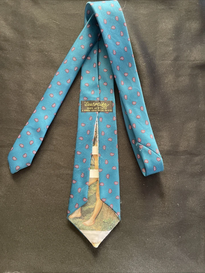 Corbata Sorpresa Vintage ~ Pin Up ~ Dama Desnuda Años 70 ~ París ~ Fotos Sensibles Foto 4 de 4