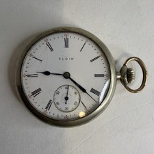 Antique 1909 Elgin Pocket Watch 16S 7J Model 7 Grade 291 Working READ