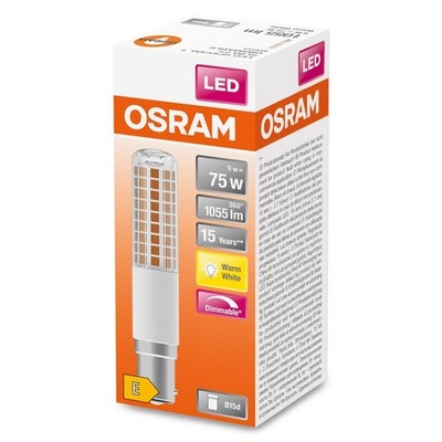 Osram 607194 LED Birne SPECIAL DIM TSLIM75 Claire 827 B15d 9W
