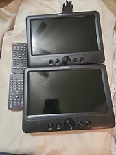 WONNIE Dual Screen DVD Player High Resolution TFT LCD Portable Car DVD Player