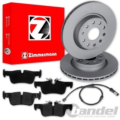Zimmermann BREMSSCHEIBEN 300mm + BELÄGE HINTEN passend für BMW X1 F48 + X2 F39
