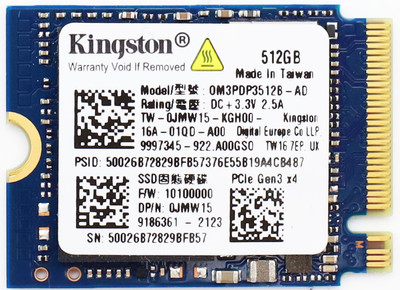 Kingston 512GB 2230 M.2 NVMe PCIe 3.0x4 SSD Solid State Drive OM3PDP3512B