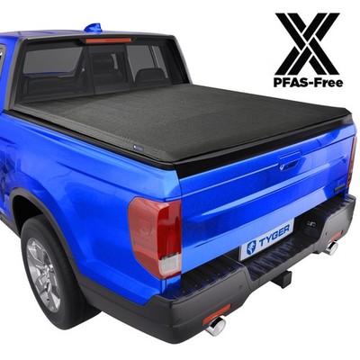 TYGER T1X Soft Roll-Up in Fabric Tonneau Cover for 17-26 Ridgeline 5'4'' Bed