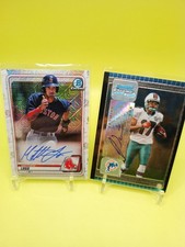 2020 Bowman  Chrome  Auto Matthew Lugo #BCMA-MLU 2005 Bowman Chrome Josh Davis