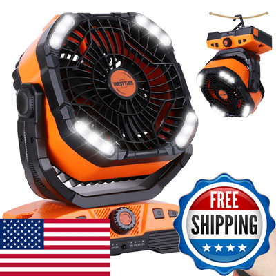 Westtree 20000Mah Camping Fan Oscillating Portable Fan Battery Powered Fans