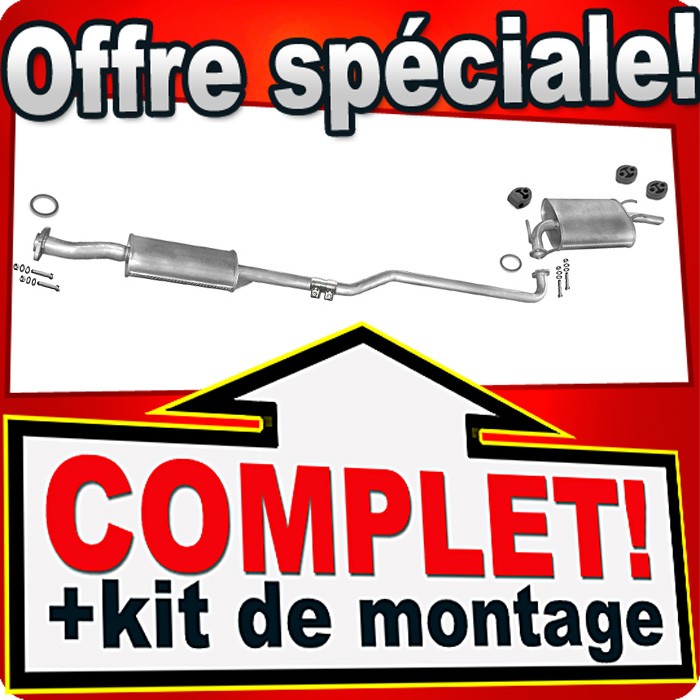 Échappement Toyota Corolla 1.6 Si silencieux arrière Berline Break E10 pièce de rechange moteur