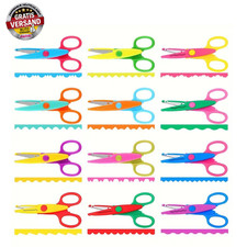 Kinder Bastelscheren Set Zickzack Wellenschnitt Papierschere Dekor Kinder Schere