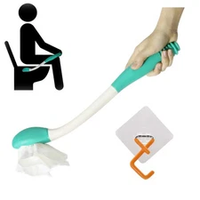 Toilet Aid Wiper - Long Reach Comfort Wipe, Self-Assist, Bathroom Independent To