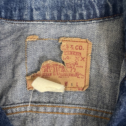 Chaqueta de Camionero Vaquera Vintage Levi Strauss & Co. Talla Pequeña Azul - Imagen 3 de 3