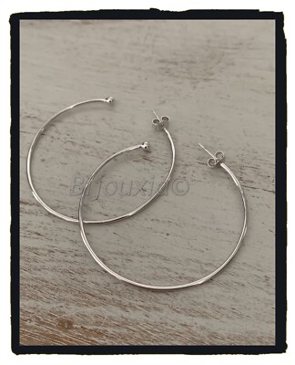 Boucles d'oreilles pendantesforme cercleArgent 925*/**rhodié garanti Boucles d'oreilles pendantesforme cercleArgent 925*/**rhodié garanti