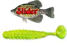 Charlie Brewer's 1.5" Crappie Slider CSG5  Chartreuse, 45ct