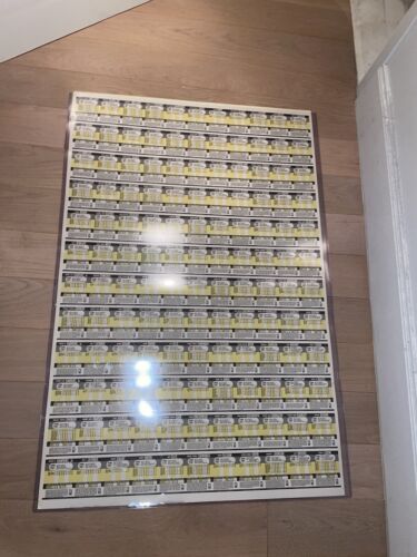 1990 Fleer NBA Uncut Sheet 132 cards 28.5 X 43.5 - Picture 6 of 10