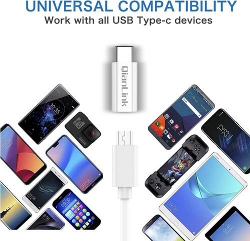 Mini USB to USB C Adapter, (2-Pack) Mini USB Female to USB C Male Convert - 第 6/12 張圖片