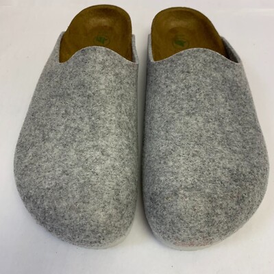 Birkenstock New w/o Box Amsterdam Gray Felt Vegan Regular