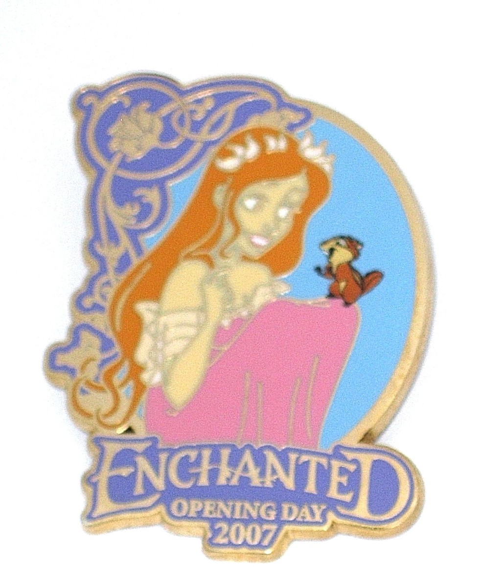 RARE LE Disney Pin✿ Giselle Pip Enchanted Animated Opening