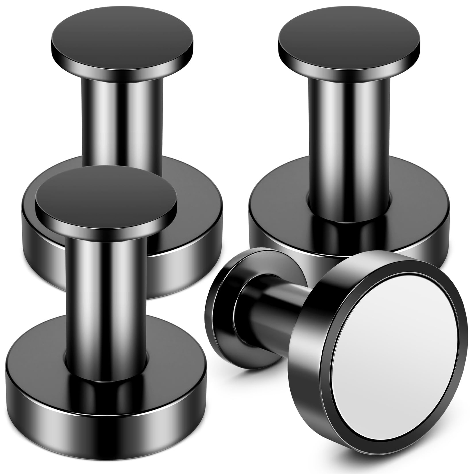 150LB Heavy Duty Magnetic Hooks 4 Pack for Wreaths Coats Garage Hanging