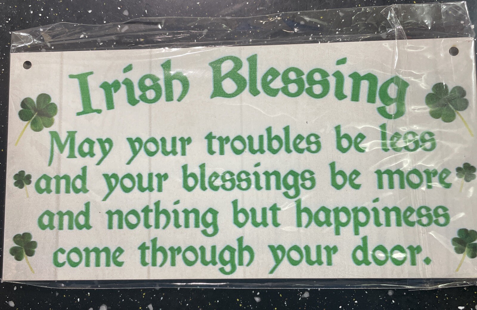 Hochzeit/Neues Zuhause/Good Luck Plakette. Irischer Segen NEU