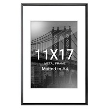 11x17 Picture Frame Metal Frames with Plexiglass Horizontal  Vertical