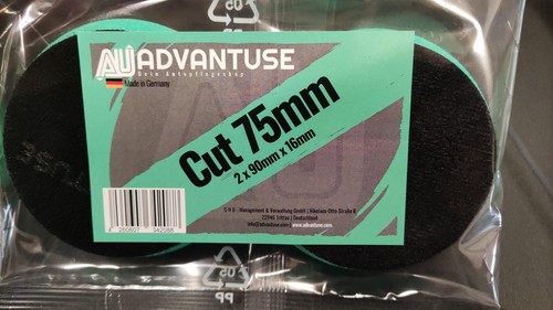 ADVANTUSE Polierpad Heavy Cut Polierschwamm 2 x 75mm (90 x 16 mm) Polier Set - Bild 2 von 3