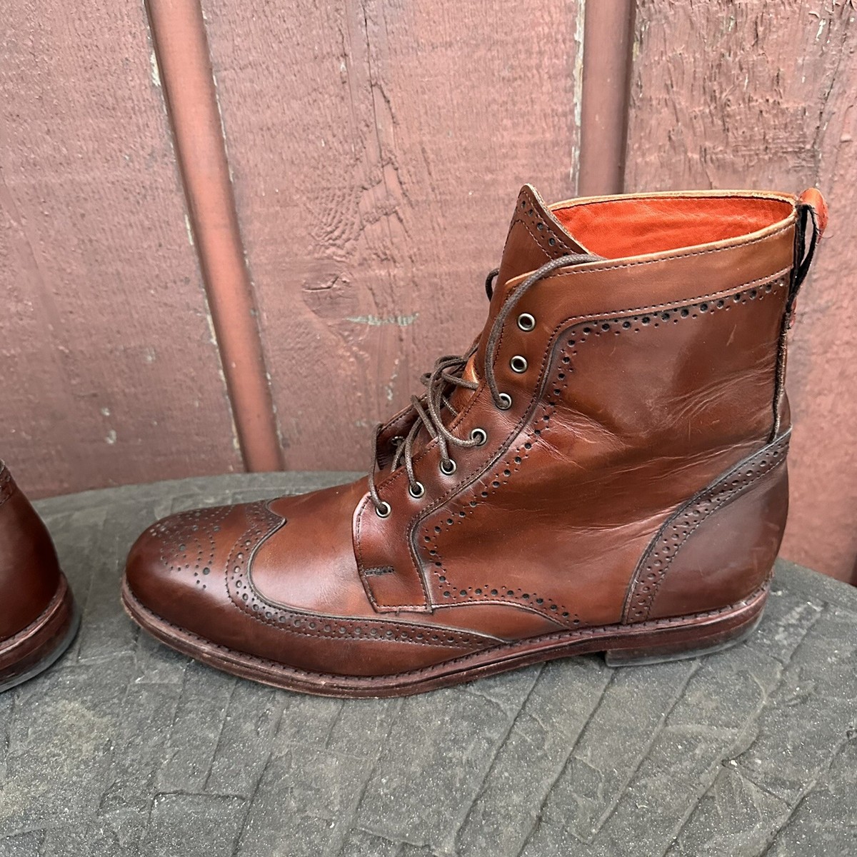Allen Edmonds Chocolate Brown Leather Lace-Up Ankle Boots Size 11 Men main image 3
