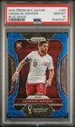 2022 Prizm World Cup Qatar Hasan Al-Haydos Blue Wave #188 PSA 10 GEM MT