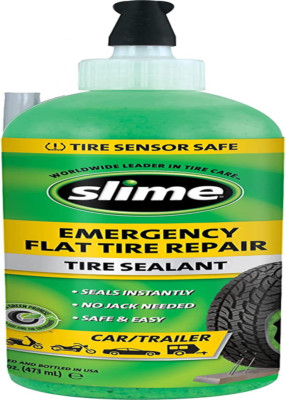 Slime 10011 Flat Tire Puncture Repair Sealant, Emergency Repair for Highway Vehi