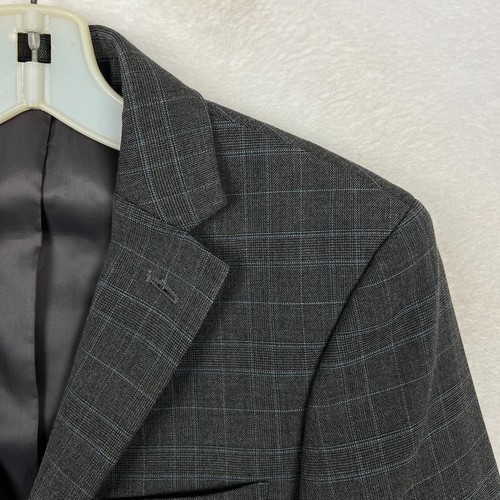 Lauren Ralph Lauren Blazer Suit Jacket Boys Kids 10R Gray Plaid Stretch Coat - Picture 4 of 12