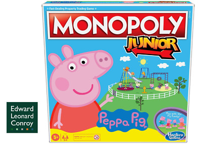 Monopoly Junior: Peppa Pig Edition Brettspiel für 2-4 Spieler, Indoorspiel