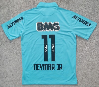 Santos 2011/12 Neymar Jr #11 Away Retro Vintage Soccer