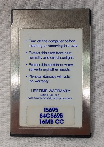 IBM 84G5695 I5695 16MB Memory card PCMCIA Viking - Picture 2 of 3