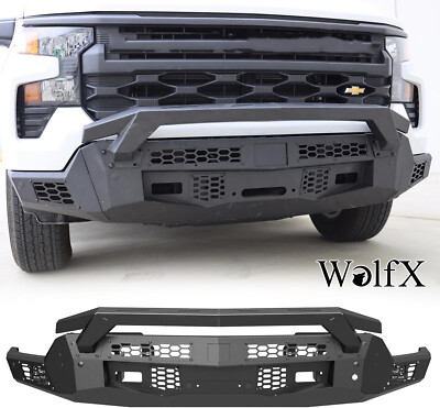 Modular Front Bumper Set For 2022 2023 2025 Chevy Silverado 1500 LED Pod Lights