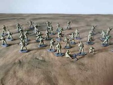 Homemade 1/72 WWII U.S. Colored Soldiers 40pcs/Set Finished Model NEW