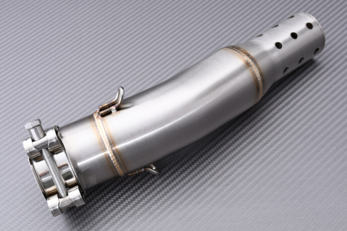 Tube central 50mm en inox forgé pour échappement CFMOTO NK 650