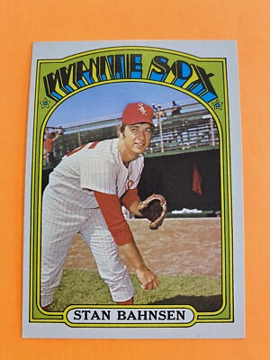 1972 Topps Stan Bahnsen #662 Baseball Card White Sox NM High