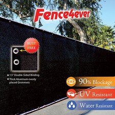 Black 4' 5' 6' 8' tall Fence Windscreen Privacy Screen Shade Cover Mesh Garden