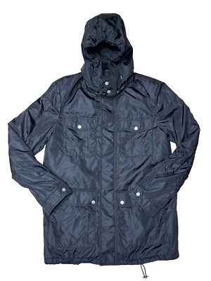 AUTHENTIC Men's Uniform Gucci Black Polyamide Shell Hooded Jacket - Size: 48