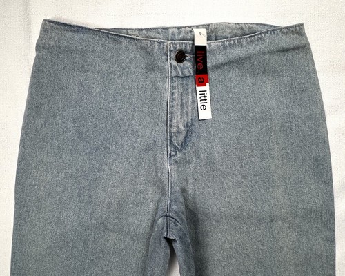 LIVE A LITTLE Size 4 Low-Cut FLAIR CAPRI JEANS #50042 No Waistband $44- - Picture 3 of 7