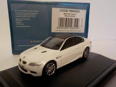 Modellauto, BMW M3 - weiß - Oxford Diecast 1/76