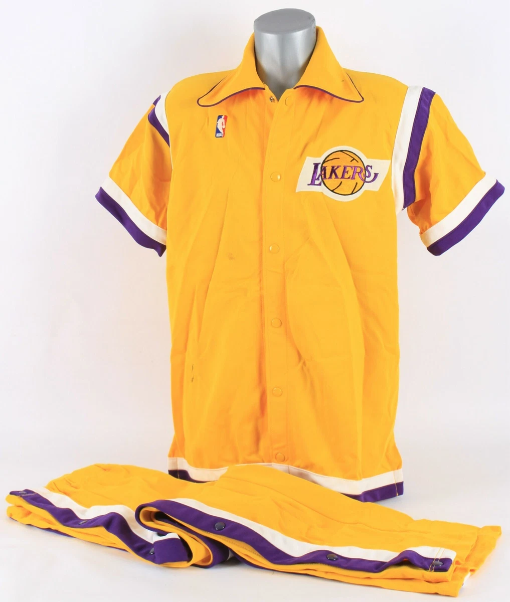 1987 Los Angeles Lakers Showtime Game Used Warm Up Suite W/Pants MEARS  COA | eBay