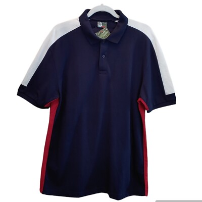 Bench men casual short sleeve collared navy red white polo shirts