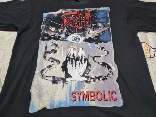 rare DEATH 1995 SYMBOLIC TOUR Metal to the Masses Vintage T-Shirt  Size L - Picture 1 of 21