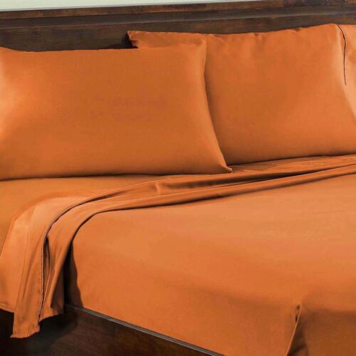 Cotton Blend 800 Thread Count Solid Deep Pocket Bed Sheet Set - Picture 40 of 50
