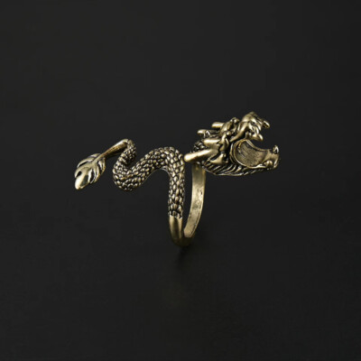 Cigarette Holder Dragon Ring Rack Men Gift Metal Smoker Finger Clip Hand R  /