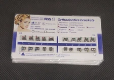 10 Sets Dental Orthodontic Metal Brackets Standard Roth 022 345 hooks Mesh Base