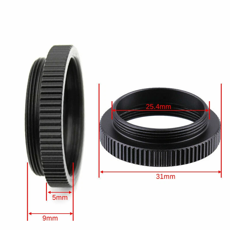 2PCS 5mm C CS Mount Lens Adapter Ring CCTV Industrial Camera Connection Ring