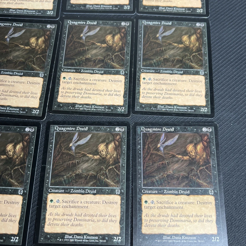 Quagmire Druid MTG Apocalypse Magic the Gathering Black Playset 9 - Image 2 of 4
