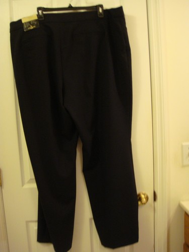 Woman's Worthington Perfect Trouser Comfort Waist NAVY BLUE Stretch Size 22W NEW - Picture 9 of 10