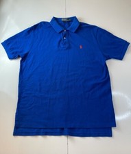 Polo By Ralph Lauren Mens Polo Shirt Blue Short Sleeve Collar 100 Cotton XL