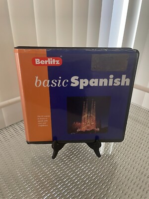 Berlitz Basic Spanish Study Book & Cassettes  Like new.